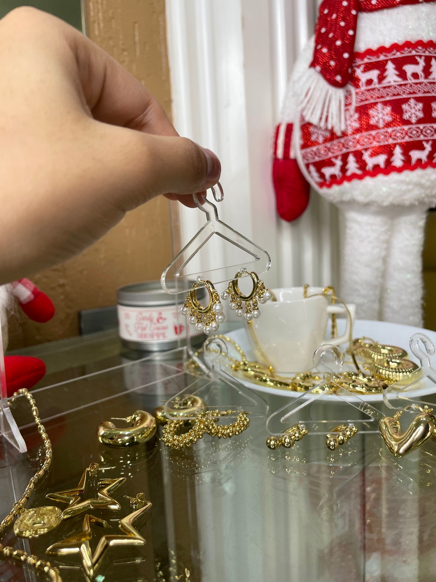 Argollas de perlas