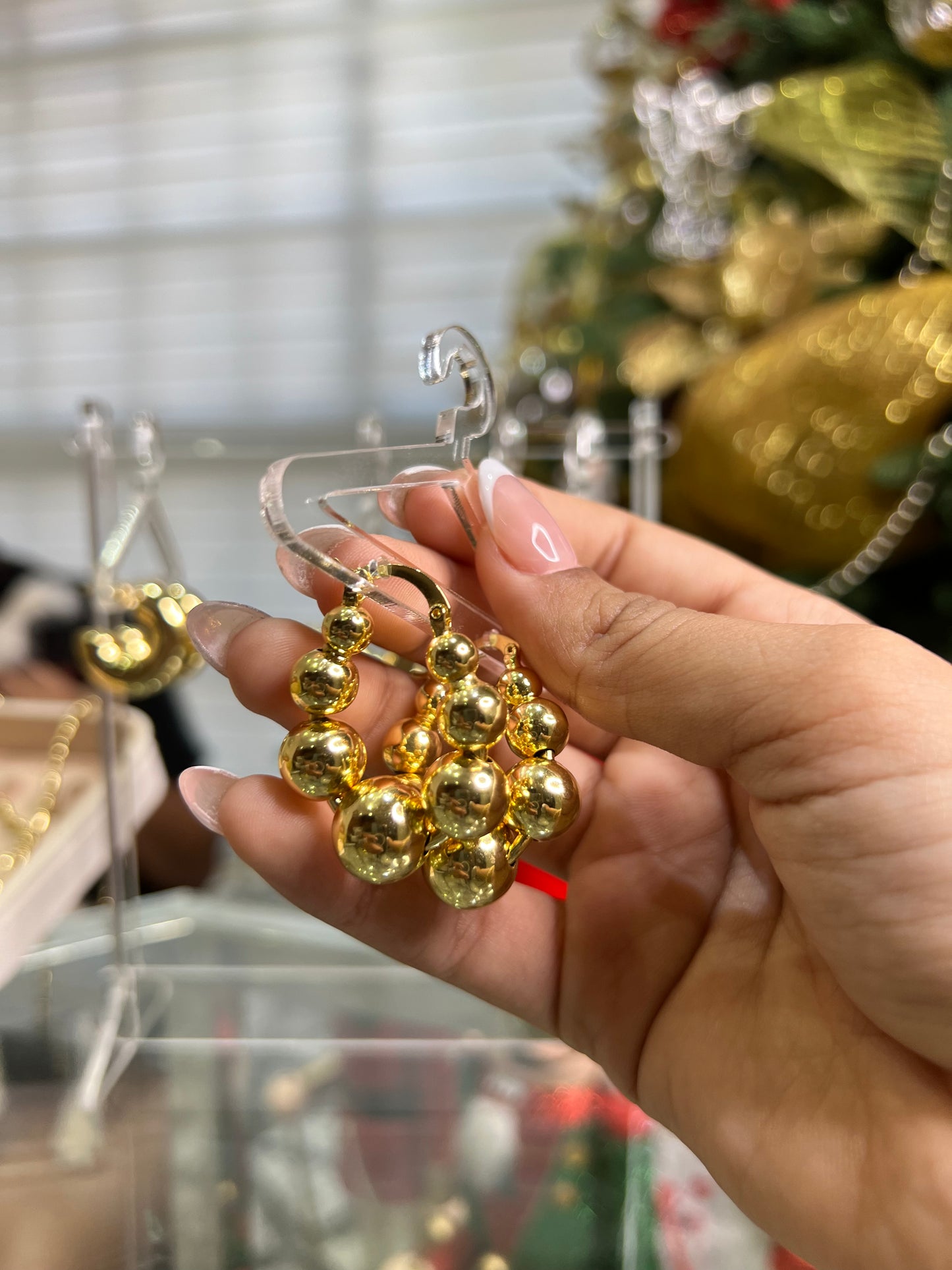 Argollas círculos dorados