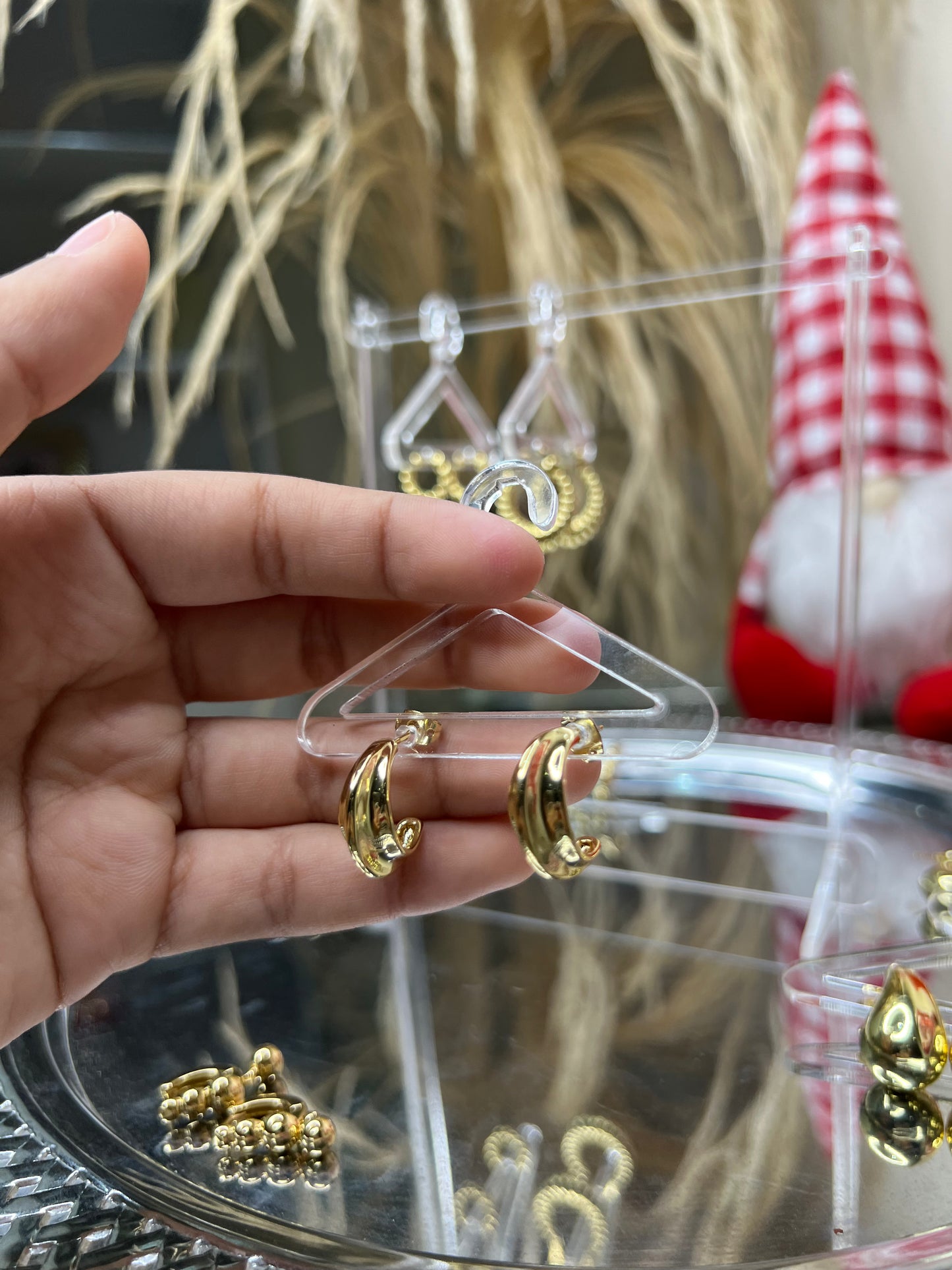 Argollas doble doradas