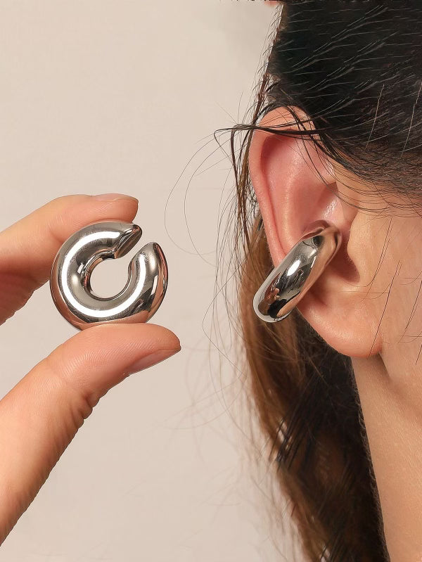 Earcuff plateado